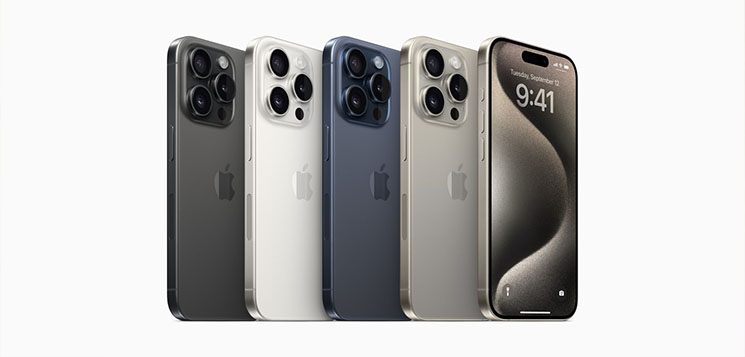 آیفون 15 پرو و آیفون 15 پرومکس دو گوشی هوشمند پرچم‌دار هستند که توسط اپل در 13 سپتامبر 2023 معرفی شدند. این گوشی‌ها دارای طراحی جدید، تراشه A17 پرو جدید، دوربین‌های بهبود یافته و ویژگی‌های جدیدی هستند.