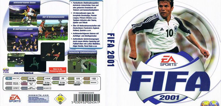 دانلود بازی فوتبال FIFA 2001 - فیفا 2001 با گزارشگری فارسی برای PC